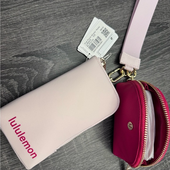 Lululemon Dual Pouch Wristlet Wallet - Blissful Pink/Calypso Pink - Picture 11 of 16
